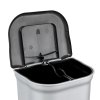 Kosz do segregacji TORGE Duo 2x11l srebrny